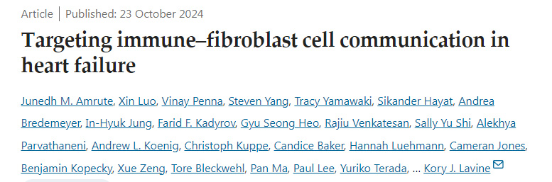 
心力衰竭中靶向免疫-成纖維細(xì)胞通訊