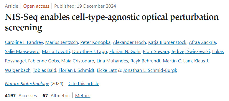 NIS-Seq實現(xiàn)了與細胞類型無關(guān)的光學(xué)擾動篩選