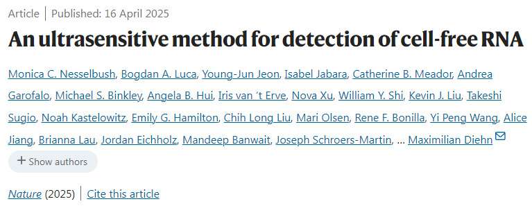 一種超靈敏的無細(xì)胞RNA檢測(cè)方法