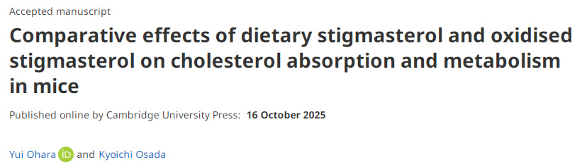 膳食豆甾醇與氧化豆甾醇對(duì)小鼠膽固醇吸收和代謝影響的比較研究 膳食豆甾醇與氧化豆甾醇對(duì)小鼠膽固醇吸收和代謝影響的比較研究