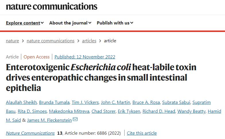 研究發(fā)現(xiàn)大腸桿菌會破壞腸道，導致營養(yǎng)不良和發(fā)育不良