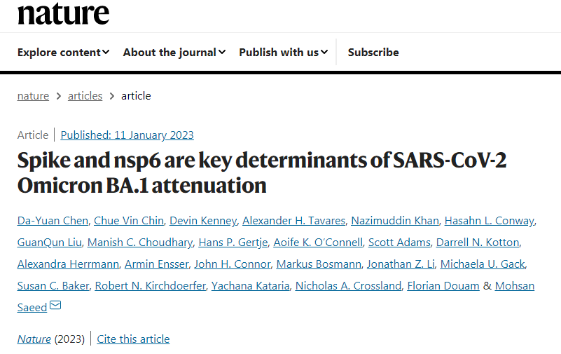 研究團(tuán)隊發(fā)現(xiàn)nsp6可能是變體較低的致病潛力或致病性的關(guān)鍵因素