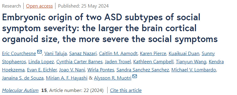 兩種ASD亞型自閉癥的嚴(yán)重程度的胚胎起源 兩種ASD亞型自閉癥的嚴(yán)重程度的胚胎起源